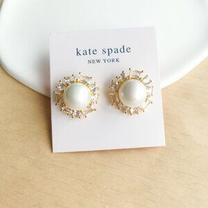 Kate Spade Halo Stud Earrings | Candy Shop | Gold White Pearl
